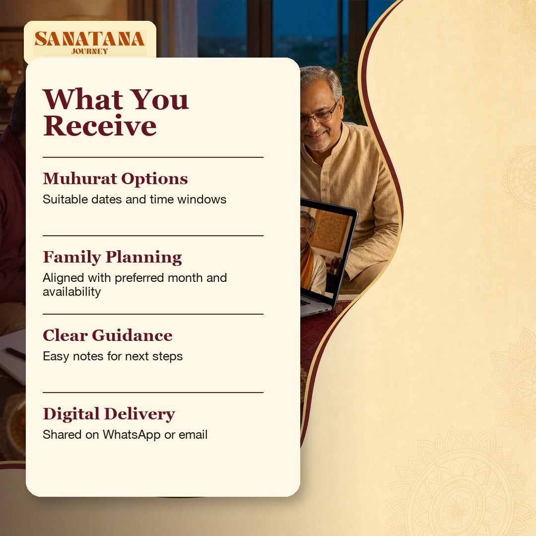What you receive in Shaadi Muhurat consultation