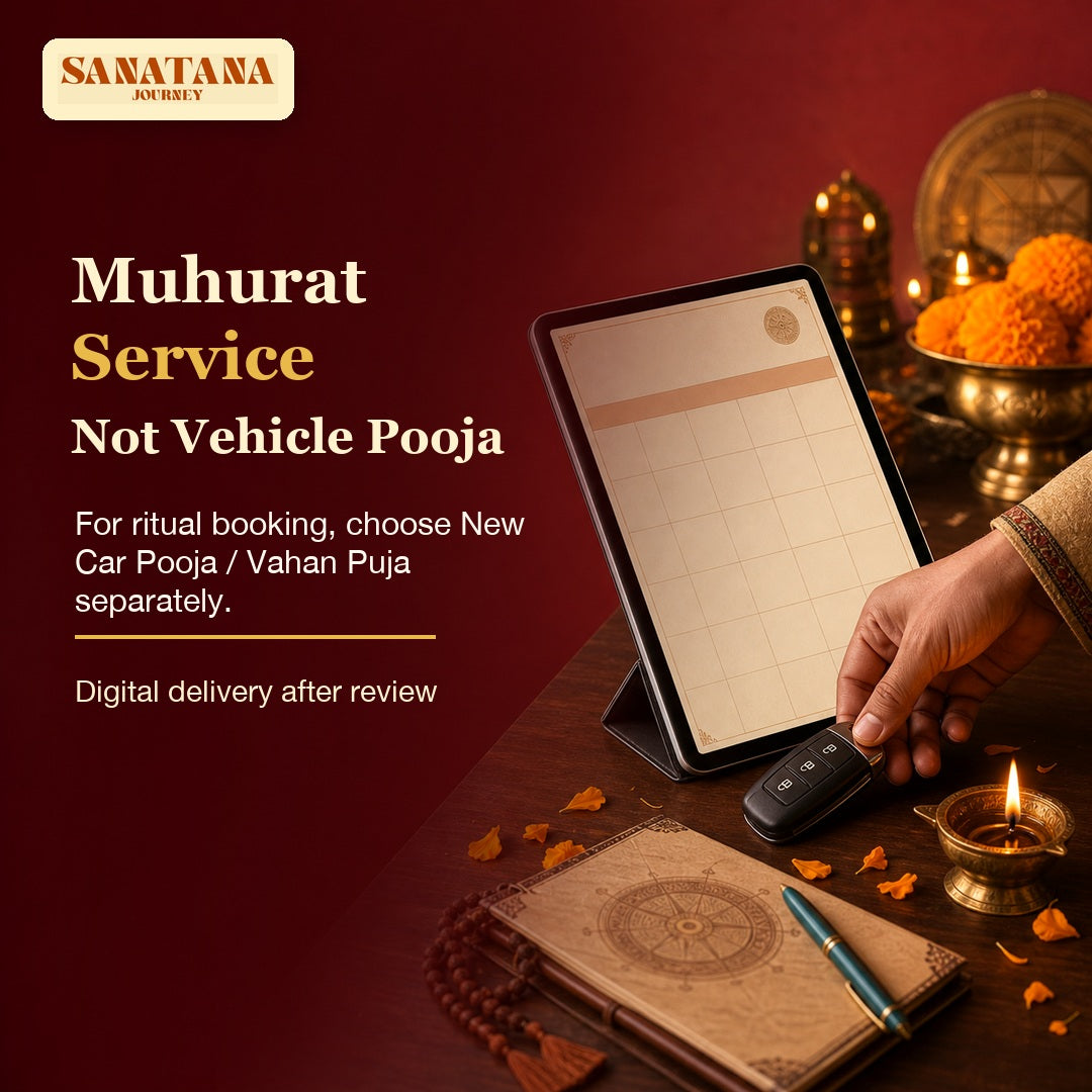 Vehicle muhurat consultation is not a vehicle pooja booking